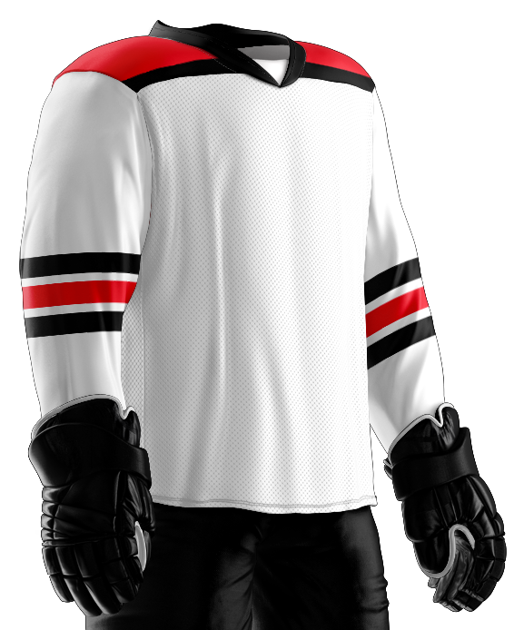 Force League Jersey: White/Black/Red