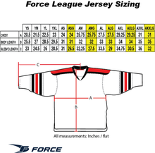 Load image into Gallery viewer, Force League Jersey: Red/White/Black
