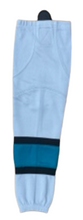 Load image into Gallery viewer, Pro Sock Clearance: Silver/Teal/Black YTH Sizing
