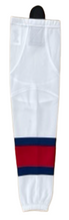 Load image into Gallery viewer, Pro Sock Clearance: White/Red/Navy  YTH Sizing
