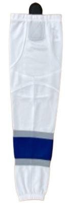 Pro Sock Clearance: White/Royal/Silver YTH Sizing